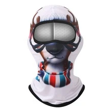 Fabulous Be Xtreme CS25-SD Christmas Themed Cycling Face Mask - Multicolor - View 12