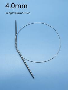 80cm Long Circular Knitting Needles, Polished Smooth Tips, Seamless Transition Without Snagging, Widely Used For Various DIY Knitting Projects, Can Make Sweaters, Scarves, Blankets, Pillows, Shawls And Other Knitted Fabrics - Circular Stainless Steel Sweater Needles - View 17