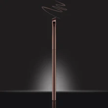 1支斜角眼线/眉刷，柔软纤维，时尚设计，单支眼部刷，超细化妆刷工具 - 玫瑰金 - 查看 9