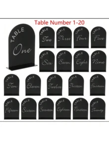 5x7英寸亚克力拱形桌号牌架，配亚克力桌号牌，适用于婚礼宴会 - 查看 9