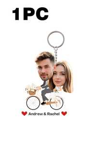 Custom Acrylic Bag Accessories - Wedding Photo Keychains, Personalized Photo Keychains, Bag Pendants, Suitable As Valentine's Day Gifts - Multicolor 3 - View 31