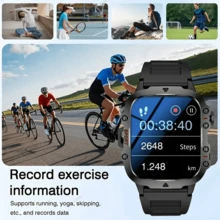 ERUN New Unisex Touchscreen Smart Watch With Multiple Sports Modes, Information Alerts, Call Alerts, Hydration Reminders, Remote Camera Control, Music Control, 180mAh Battery - Multicolor - View 9