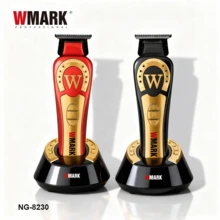 WMARK 专业理发器 9000 转/分钟 电动无线理发器 可调节充电底座 男士理发器 金属理发器 NG-8230 - 彩色 - 查看 4