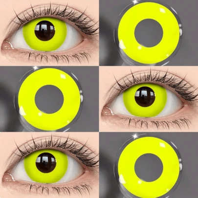  Lalens Cosplay Halloween Costume Gothic Red Colored Contact Lenses For Crossdressing, Halloween Accessories, Cosplay, Anime Party Role Play, 2 Pairs Colored Enlargement Pupil Edge Colored Contact Lenses, Suitable For Cosplay, Role Play And Horror Themes, Ideal For Creating Vampire Looks, Cosplay Halloween Costume