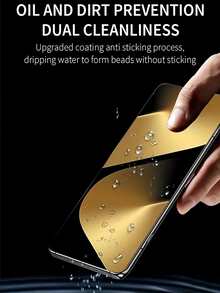 4pcs Hydrogel Screen Protector Soft Film [Non-Glass] Compatible With Samsung Galaxy S26 A57 A37/Compatible With Xiaomi 15T Poco X7 Pro/Note 15/Compatible With IPhone 17 Pro Max 16/Honor X9D And Other Phone Models Birthday Gift, Phone Screen Protector Suitable For Family And Friends, Self-Healing Anti-Fingerprint Face ID Friendly Full Coverage Easy Application - Clear - View 5
