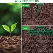 Seeding Tool, Soil Auger, Gardening Seeding Spacing Tool, Suitable For Farmland, Vegetable Planting, Agricultural Rake - Multicolor - View 9