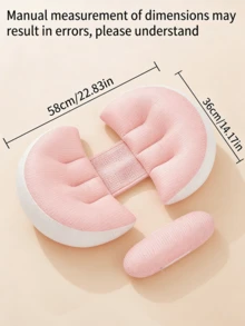 1pc Maternity Pillow, Breathable Mesh U-Shaped Pregnancy Pillow, Adjustable Side Sleeper Lumbar Support Pillow, Soft & Skin-Friendly Pregnancy Pillow - 1 PC Pregnancy Pillow - View 3