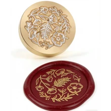 1 con dấu sáp hình cành cây, không tay cầm, đầu con dấu sáp hình cây, thích hợp để trang trí phong bì/thiệp/hộp quà DIY. - Một cỡ - Xem 14