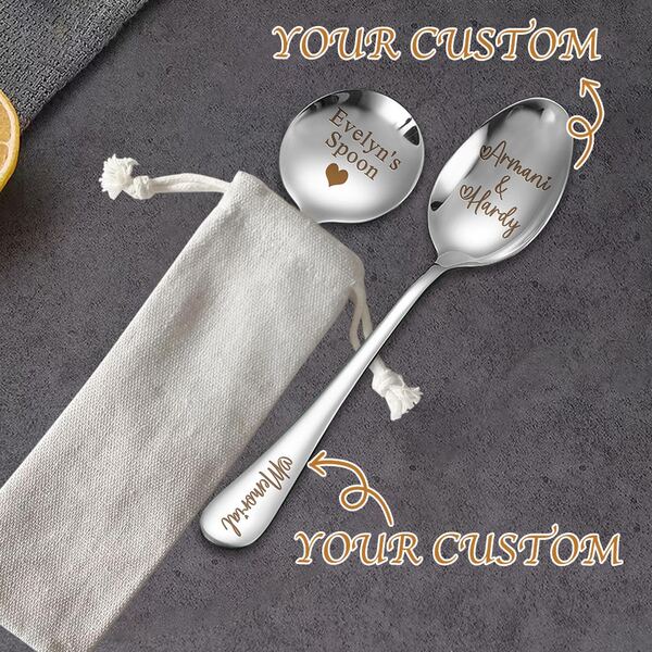 طقم سكين وشوكة قطع كعكة الزفاف المحفور حسب الطلب - طقم سكين وشوكة كعكة من الفولاذ المقاوم للصدأ مع اسم/تاريخ، هدية عروس أنيقة، هدية ذكرى زفاف، هدية زواج للمتزوجين حديثًا (الشحن مجاني)