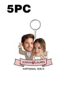Custom Acrylic Bag Accessories - Wedding Photo Keychains, Personalized Photo Keychains, Bag Pendants, Suitable As Valentine's Day Gifts - Multicolor 3 - View 21