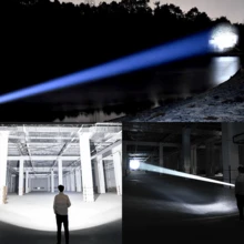 1 Buah Senter LED Bertenaga Kuat, Senter Taktis Isi Ulang dengan Lampu COB Belakang, 8 Mode Pencahayaan, Cahaya Putih & Cahaya Merah, Baterai Terintegrasi, Senter Genggam Portabel, Dilengkapi Tripod dan Tali, Obor LED Ukuran Besar untuk Luar Ruangan, Lampu Sorot Jarak Jauh, Dapat Diperbesar, Senter Multifungsi Tahan Air, Penerangan Keselamatan Luar Ruangan, Cocok untuk Berkemah, Memancing, Mendaki, Berburu, Bersepeda, Eksplorasi, Mendaki Gunung, Olahraga, Keadaan Darurat, Bekerja, dll. - senter terang - View 4