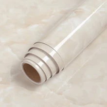 1 Rolle beige Marmor Selbstklebende Tapete, hergestellt aus PET-Material, wasserfest und fleckresistent, einfach zu installieren und abnehmbar, geeignet für Küchenschränke, Esstische, Schubladen, Möbelrenovierung, Schlafzimmer, Wohnzimmer, Wand-Dekoration in Studentenwohnheimen, einfach zu reinigen und zuzuschneiden. - Beiger Marmor - Übersicht 12