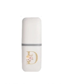 Gold Flower Letter A-Z Portable Toothbrush Holder, Keeps Your Toothbrush Clean And Ready To Use! Travel Toothbrush Rack, Portable Toothbrush Cup Cover, Ideal For Travel, Camping, Business Trips And School. - Multicolor - View 23