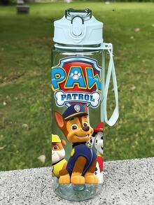 Paw Patrol 750毫升旅行杯，带提手、吸管和杯盖，可爱图案，高品质，防漏防震耐用，户外运动水壶，大容量便携杯，适合短途旅行、徒步、野餐、跑步、健身、母亲节、万圣节、圣诞节、感恩节、父亲节、情人节、学生礼物、送给家人、男女朋友、生日、毕业典礼等场合，男女通用。 - 彩色 - 查看 11