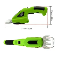 1 Set Cordless Electric Trimmer & Grass Shear - 7.2V Handheld Grass Cutter With Rechargeable Battery, Adjustable Comb Design For Efficient Cutting, Includes Charging Cable - Ideal For Garden & Lawn Maintenance - A - View 11