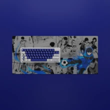 KenoKeys Blue Lock Yoichi Isagi Anime Keycap Set & Deskmat Mousepad Combo - Đen - Xem 8