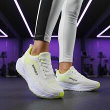 Women's Lightweight Sneakers For Everyday Walking, Modern Design, Comfortable - Màu vàng - Xem 3