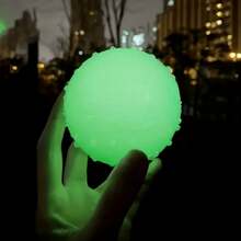 Dog Chew Toy Pet Night Glowing Ball Puppy Molar Interactive Rubber Luminous Balls - White - View 7