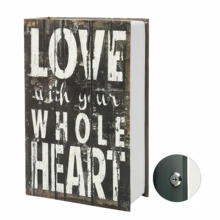 Camouflage Book Safe Storage Box - Real Paper Book Safe Box With Secret Compartment, Key Lock (Bible - Key Version) - A - View 8