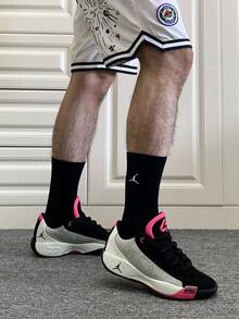 Nike Jordan Luka .77 PF 舒适百搭防滑耐用低帮休闲运动鞋，黑色，男款 - 黑粉 - 查看 9