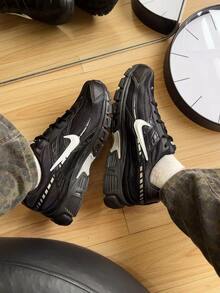 Nike Initiator 舒適百搭防滑耐磨 低筒 休閒城市通勤跑步鞋 男款 黑色 - 黑色 - 查看 8