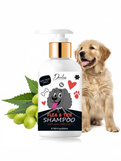 200 Milliliters Of Pet-Specific Natural Neem Oil, Used As A Shampoo To Repel Fleas And Ticks, As Well As Cleaning And Bathing Products Specially Designed For Dogs And Cats. Dog Shampoo - 3-In-1 Shampoo, Conditioner And Detangler. Suitable For Dogs With Odors. Best Shampoo For Puppies With Fine Hair. Pet Accessories.