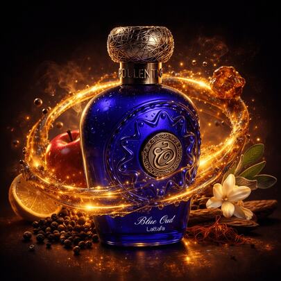  LATTAFA Blue Oud Elixir 100ML – Men's Eau De Parfum – Intense Oud, Amber & Saffron – Long-Lasting Oriental Fragrance