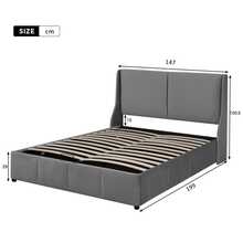 Bed Bases & Foundations - Gray + Velvet + 140cm*190cm - View 4