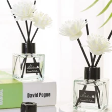 无焰香薰精油，适用于酒店、家居、客厅、卧室、浴室、汽车 - 空气清新香氛藤条香薰棒 50毫升 - 50毫升 - 查看 10