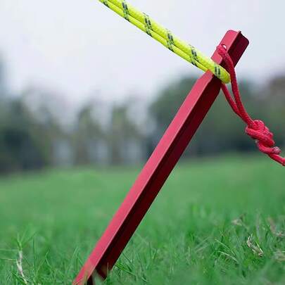 10 piezas de 18 cm/7 pulgadas de clavos de aleación de aluminio para tiendas de campaña, uñas para acampar, picnic, senderismo, playa, toldo de sombrilla