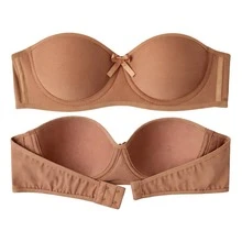 Strapless Bra With Padded Cups And High Support, Optional Straps - Beige - View 4