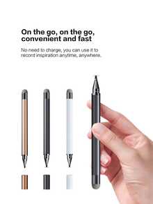 Reletech Lápiz táctil capacitivo, para smartphone, bolígrafo táctil, marcador de disco giratorio, bolígrafo para pantalla táctil, tableta, dibujo, bolígrafo universal para escritura a mano - Multicolor - Ver 1