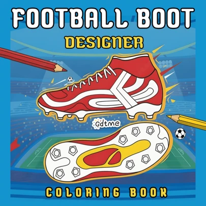 GDTME 1 Pieza Libro para colorear con tema de "Fútbol Mundial", 8 pulgadas, 120g páginas interiores, cubierta de papel perla, regalo perfecto para familiares y amigos, impresión de un solo lado - 24 páginas del libro para colorear, adecuado para Acción de Gracias, Día de San Valentín, Día del Fútbol, Acción de Gracias, Día de la Madre y otras reuniones festivas, puede aliviar el estrés, liberar emociones y aliviar la ansiedad