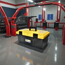Caja de herramientas portátil, caja de almacenamiento de herramientas de reparación de automóviles de plástico, estuche de herramientas - caja de herramientas - Ver 1