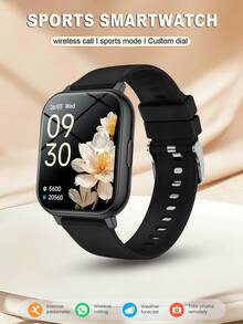 男女通用智能手表，具备无线通话和信息提醒、计步器、卡路里消耗、距离追踪、多种运动模式、音乐控制、遥控拍照、闹钟功能，采用金属表壳和硅胶表带，内置180mAh电池，支持USB充电，是一款适用于智能手机的多功能智能手表，也是节日礼物的理想之选。 - 彩色 - 查看 3