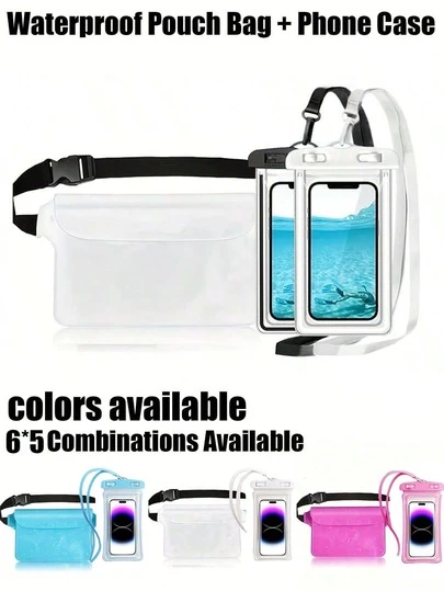 Waterproof Bag And Phone Case: Protect Your Phone, Camera, Cash And More From Water, Sand, Snow And Dust - Suitable For Beach, Swimming, Boating, Kayaking, Hiking