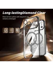 适用于 17 Pro Max 的手机壳，奢华保护套，带防尘孔和加厚边框，也适用于三星 Galaxy S24 Ultra/S24 Plus/S24、S23 Ultra/S23 Plus/S23、S22 Ultra/S22 Plus/S22、S21 Ultra/S21 Plus/S21 FE、S20 Ultra/S20 Plus/S20 FE、A5x/C1 2 3 4 5 6 7 8 9/9 8 7 6 5 4 3 2 1 - 黑色 - 查看 7