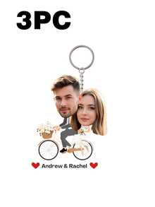 Custom Acrylic Bag Accessories - Wedding Photo Keychains, Personalized Photo Keychains, Bag Pendants, Suitable As Valentine's Day Gifts - Multicolor 3 - View 25