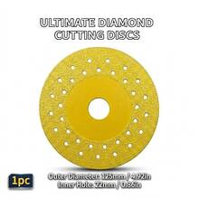 125mm Diamond Cutting Disc: Industrial High-Density Diamond Abrasive, Suitable For Wet & Dry Use, Cuts Tiles/Marble Cleanly Without Chipping! - A - View 1