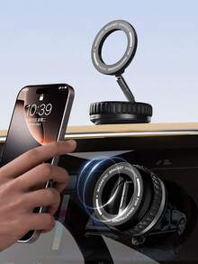 Universal Magnetic Car Phone Mount – 360° Rotating & Foldable With Vacuum Suction Base – Strong Hold For Dashboard, Windshield Or Desk – Easy One-Hand Operation, Compatible With All Smartphones - K11 Magnetic Stand - View 3