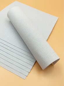 10pcs White Cross Stitch Fabric, Pre-Cut 25*25cm, Suitable For 14ct And 11ct Cross Stitching, DIY Sewing Embroidery, Hand Wash Only - 25*25cm White Cross-stitch Fabric - View 4