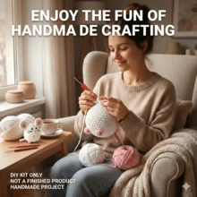 2026 Cute 4 Little Mice Crochet Kit, DIY Crochet Knitting Set, Craft Kit For Beginners With Yarn, Pattern, Step-By-Step Video Tutorial And Instructions - C-Multicolor Set - View 2