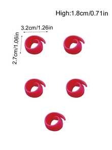 5 piezas de clips de carrete de hilo de colores, recubiertos de silicona, suaves y fáciles de operar, adecuados para máquinas de coser, carretes, manualidades con hilo, protegen los dedos, previenen lesiones - Carretes de silicona, paquete de 5 - Ver 8