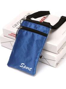 1pc New Fashion Unisex Oxford Cloth Minimalist Multifunctional Shoulder Bag Thin Phone Pouch Crossbody Wallet For Women For Men Mini Wallet Small Wallet Cute Things Wallet Purse Wallet - Multicolor - View 7