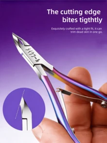 1pc Stainless Steel Callus Remover, High Quality Durable Callus Trimmer, Suitable For Home/Spa/Salon Pedicure, Nail And Toe Nail Care Tool - Multicolor - View 3