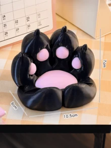 1个可爱猫爪造型手机支架，桌面装饰，符合人体工学的平板电脑和手机支架，懒散人士必备，桌面摆件，办公桌配件，办公用品，办公配件 - 可愛貓爪支架 - 查看 5