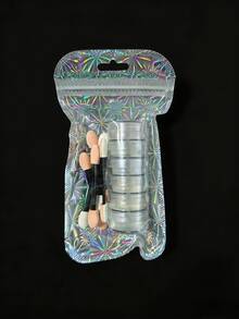 Dofuny 极光粉美人鱼指甲闪粉全息渐变闪粉云母珍珠凝胶指甲油粉DIY美甲颜料珠光用品 - 杏色 - 查看 8