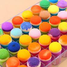 40支装白色海绵橡胶指套笔，适用于艺术家、手工爱好者、绘画、素描、墨水、粉笔和卡片制作 - 多功能工艺海绵套装 - 40Pcs套裝 - 查看 4