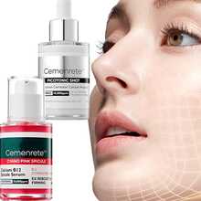 Pink Spicule Serum And Ampoule Set, Face Treatment With Alpha Arbutin & Niacinamide, Pore Refining And Brightening Essence For Glass Skin - Hyaluronic Acid - 查看 1