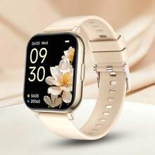 男女通用智能手表，具备无线通话和信息提醒、计步器、卡路里消耗、距离追踪、多种运动模式、音乐控制、遥控拍照、闹钟功能，采用金属表壳和硅胶表带，内置180mAh电池，支持USB充电，是一款适用于智能手机的多功能智能手表，也是节日礼物的理想之选。 - 彩色 - 查看 10